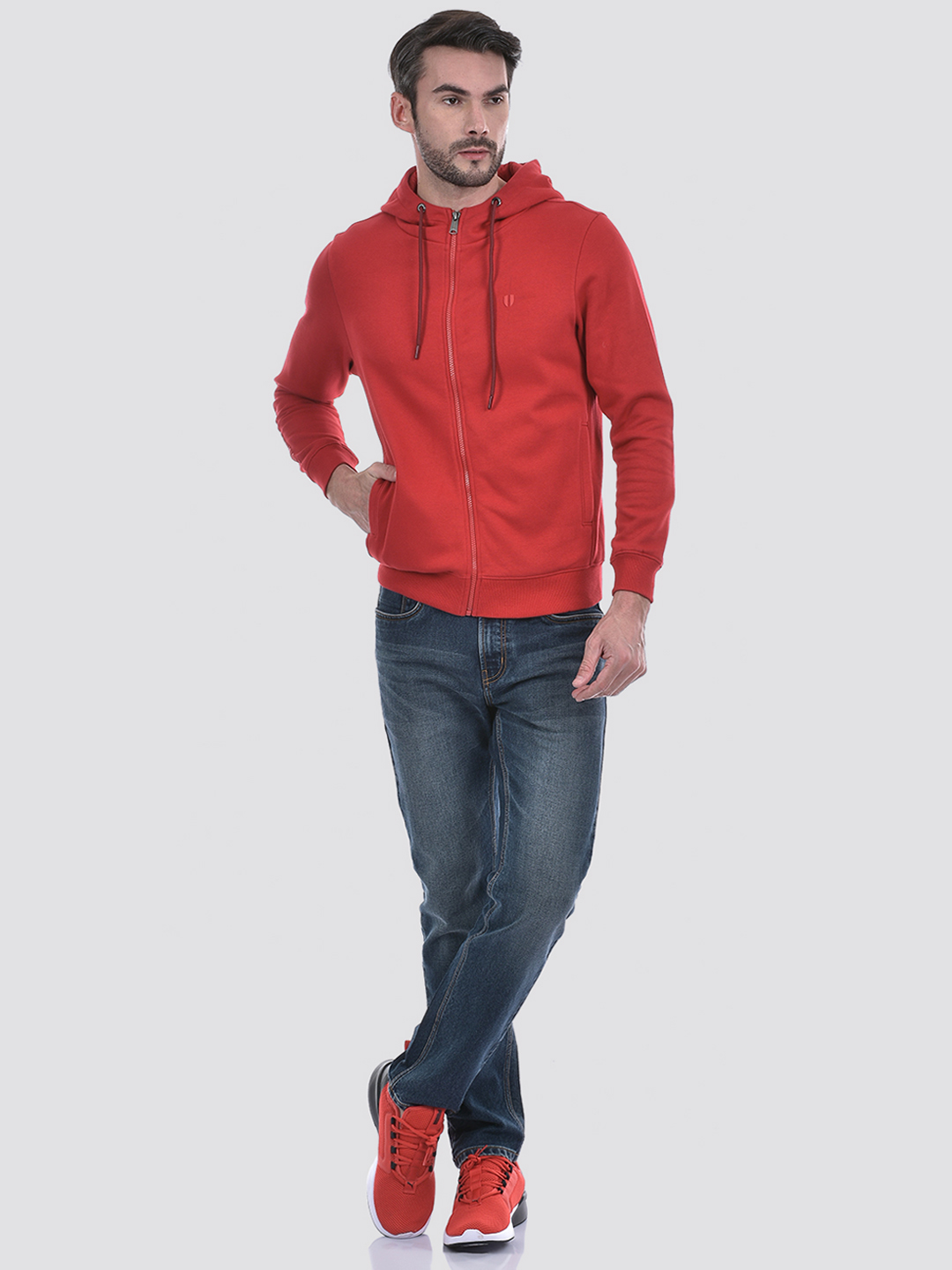 Numero Uno Men Typography Red Sweat Shirt